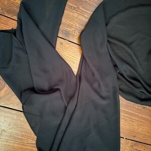 Elegant Black Chiffon shoulder sash